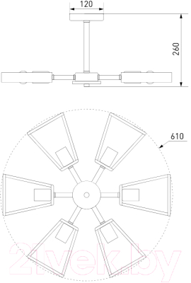 Люстра Евросвет Klark 70056/6
