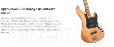 Бас-гитара Cort GB64JJ-BK