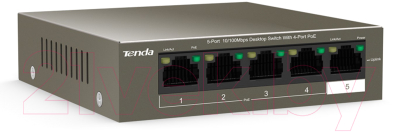 Коммутатор Tenda TEF1105P-4-63W