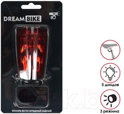 Фонарь для велосипеда Dream Bike JY-2L-A / 7305385