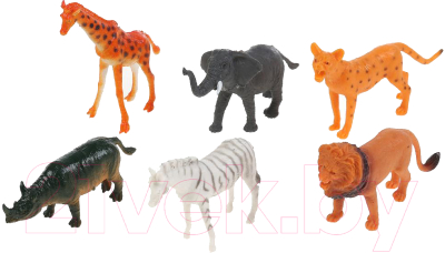 Набор фигурок игровых Играем вместе Дикие животные / HB335-6 - фото
