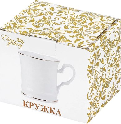 Набор кружек Elan Gallery Белая с золотом / 420487_2