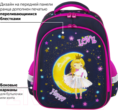 Школьный рюкзак Brauberg Kids Standard. Moon girl / 271387