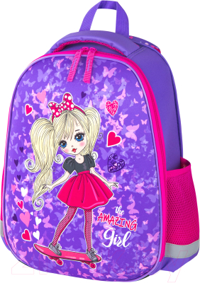 Школьный рюкзак Пифагор Eva Basic. Amazing girl / 271377 - фото