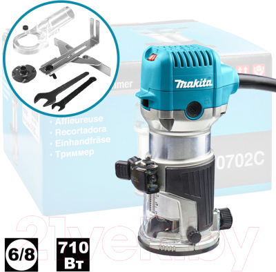 Профессиональный фрезер Makita RT0702C