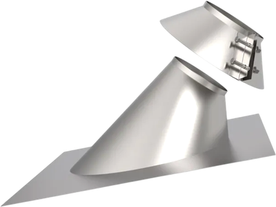 Потолочно-проходной узел дымохода UMKPRO 45 220 AISI 439/0.5мм - фото