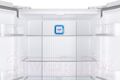 Холодильник с морозильником Weissgauff WCD 470 WG NoFrost Inverter