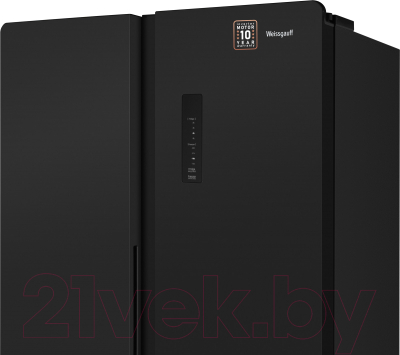 Холодильник с морозильником Weissgauff WSBS 600 XB NoFrost Inverter