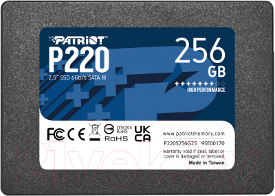 SSD диск Patriot P220 256GB (P220S256G25) - фото