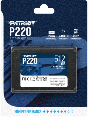 SSD диск Patriot P220 512GB (P220S512G25)