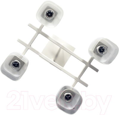 Люстра Элетех Базиль 141 НПБ 01-4х60-124 Е27 / 1005404980 (белый муар)