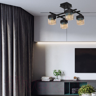 Люстра Элетех Базиль 141 НПБ 01-4х60-124 Е27 / 1005404981