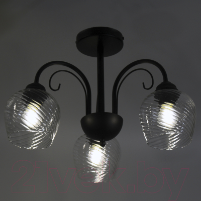 Люстра Элетех Берта 131 НСБ 01-3х60-158 Е27 / 1005404982 (черный муар)