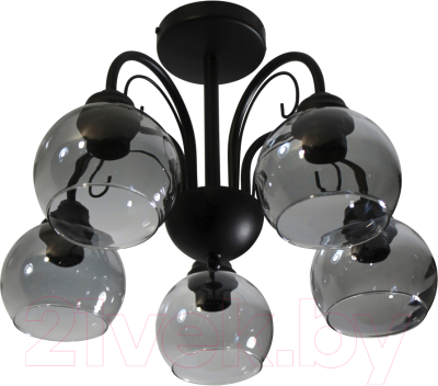 Люстра Элетех Берта 151 НСБ 01-5х60-132 Е27 / 1005404645 (черный муар) - фото