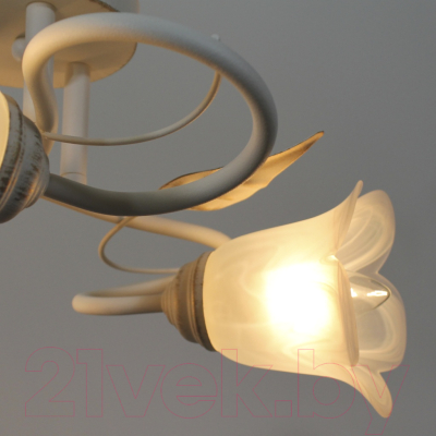 Люстра Элетех Бонни 131 НПБ 01-3х60-205 Е14 / 1005404781 (белый/золото)