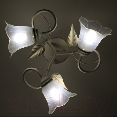 Люстра Элетех Бонни 131 НПБ 01-3х60-205 Е27 / 1005404778 (белый/золото)