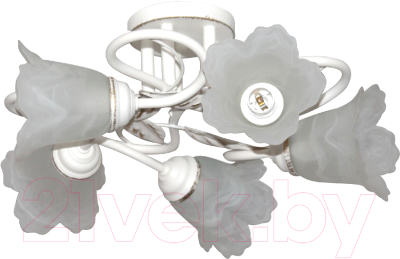 Люстра Элетех Бонни 151 НПБ 01-5х60-153 Е14 / 1005404782 (белый/золото) - фото