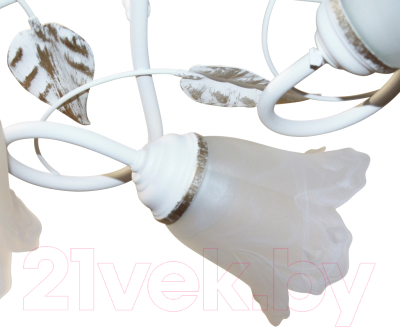 Люстра Элетех Бонни 151 НПБ 01-5х60-153 Е14 / 1005404782 (белый/золото)