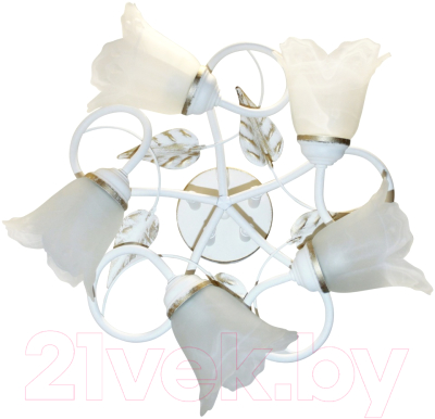Люстра Элетех Бонни 151 НПБ 01-5х60-153 Е14 / 1005404782 (белый/золото)