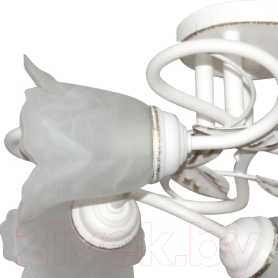 Люстра Элетех Бонни 151 НПБ 01-5х60-153 Е14 / 1005404782 (белый/золото)