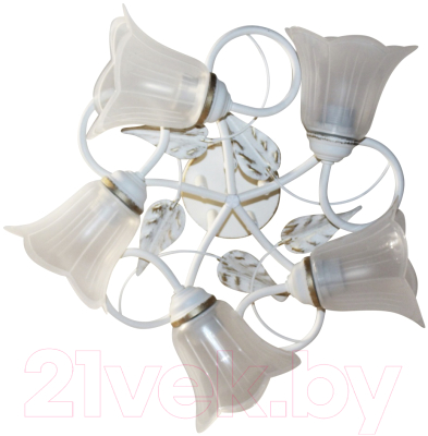 Люстра Элетех Бонни 151 НПБ 01-5х60-153 Е27 / 1005404779 (белый/золото)