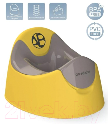 Детский горшок Amarobaby Bonny / AB221104B/04 (желтый)