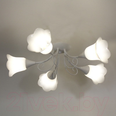 Люстра Элетех Веста 151 НПБ 01-5х60-119 Е27 / 1005404988 (белый)