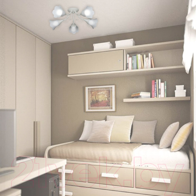 Люстра Элетех Веста 151 НПБ 01-5х60-119 Е27 / 1005404988 (белый)