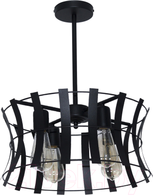 Люстра Элетех Викинг 141 НПБ 01-4х60-128 Е27 / 1005405098 (черный муар) - фото