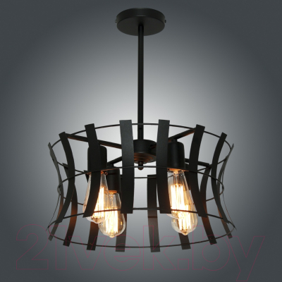 Люстра Элетех Викинг 141 НПБ 01-4х60-128 Е27 / 1005405098 (черный муар)