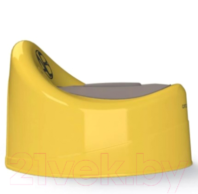 Детский горшок Amarobaby Fort с крышкой / AB221102F/04 (желтый)