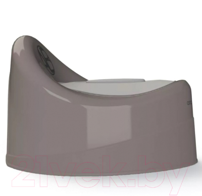Детский горшок Amarobaby Fort с крышкой / AB221102F/11 (серый)