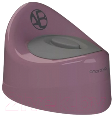Детский горшок Amarobaby Fort с крышкой / AB221102F/22 (фиолетовый) - фото