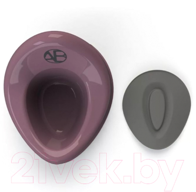 Детский горшок Amarobaby Fort с крышкой / AB221102F/22 (фиолетовый)