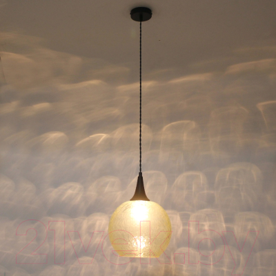 Потолочный светильник Элетех Винтаж 245 НСБ 72-60 М56 / 1005404265 (лунный янтарь /шнур черный)