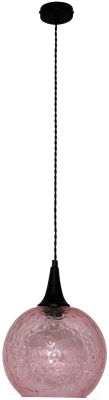 Потолочный светильник Элетех Винтаж 245 НСБ 72-60 М56 / 1005404263 (розовое вино/шнур черный) - фото