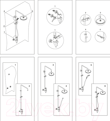 Душевая система Wasserkraft A17701