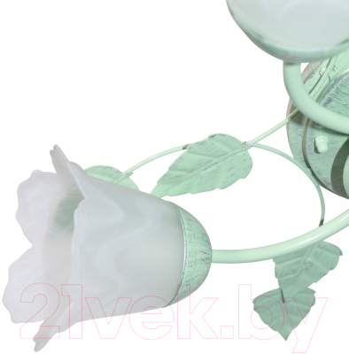 Люстра Элетех Глория 151 НПБ 01-5х60-102 Е14 / 1005403199 (зеленый/серебристый)