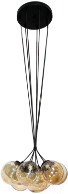 Потолочный светильник Элетех Гроздь 271 НСБ 01-7х25-102 G9 / 1005404103 (черный) - фото