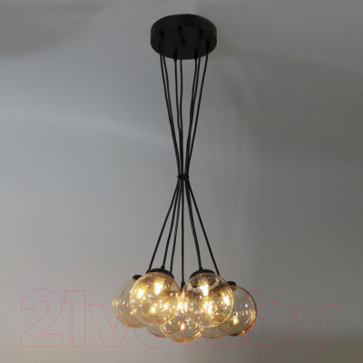 Потолочный светильник Элетех Гроздь 271 НСБ 01-7х25-102 G9 / 1005404103 (черный)