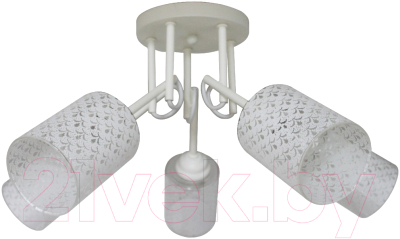 Люстра Элетех Джаз 151 НПБ 01-5х60-136 Е27 / 1005404992 (белый) - фото