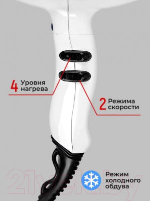 Фен ETI Hyper Power 4800 / 6A05215C0 (белый)