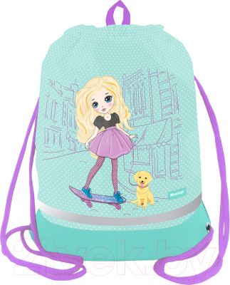 Мешок для обуви Berlingo Pretty girl / MS1095 - фото