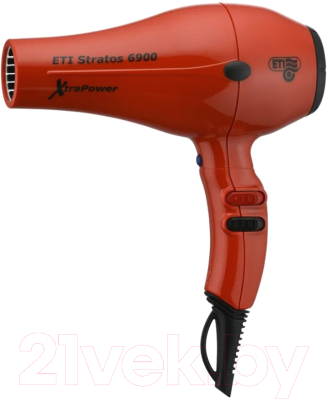 Фен ETI Stratos 6900 Xtrapower / 6905210C0 (красный) - фото