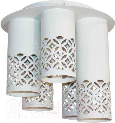 Люстра Элетех Касабланка 151 НПБ 01-5х60-157 Е27 / 1005404803 (белый муар) - фото