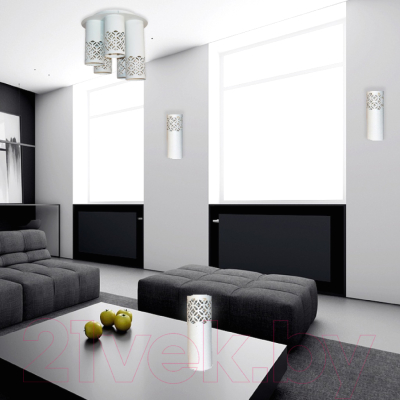 Люстра Элетех Касабланка 151 НПБ 01-5х60-157 Е27 / 1005404803 (белый муар)