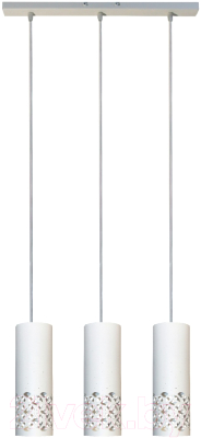 Потолочный светильник Элетех Касабланка 231 НСБ 01-3х60-162 Е27 / 1005404802 (белый муар) - фото