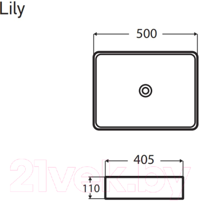 Умывальник Wellis Lily 50х40.5 / WF00045