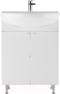 Тумба под умывальник Айсберг Амур 60 Промо без ящика - фото