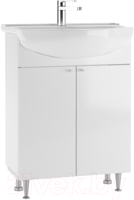 Тумба под умывальник Айсберг Амур 60 Промо без ящика